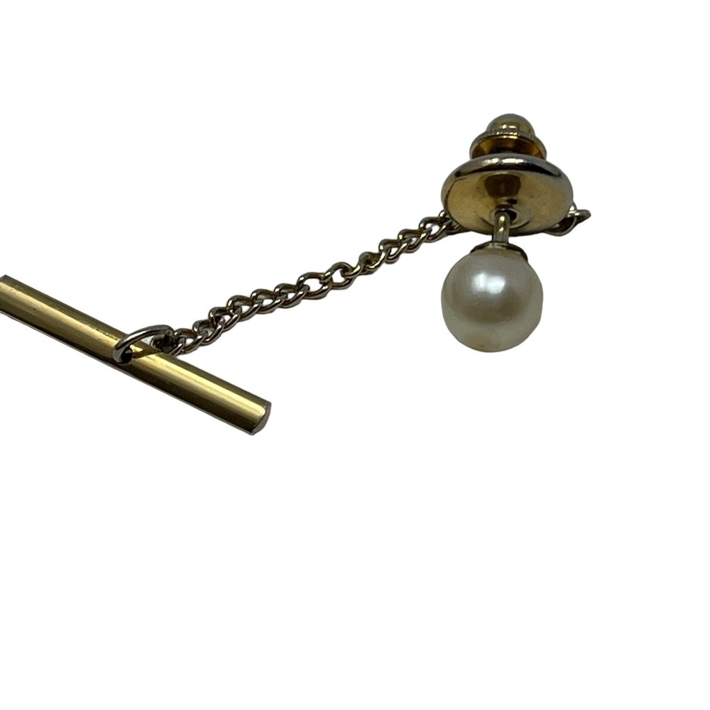 Vintage Pearl‎ Tie Tack Lapel or Hat Pin